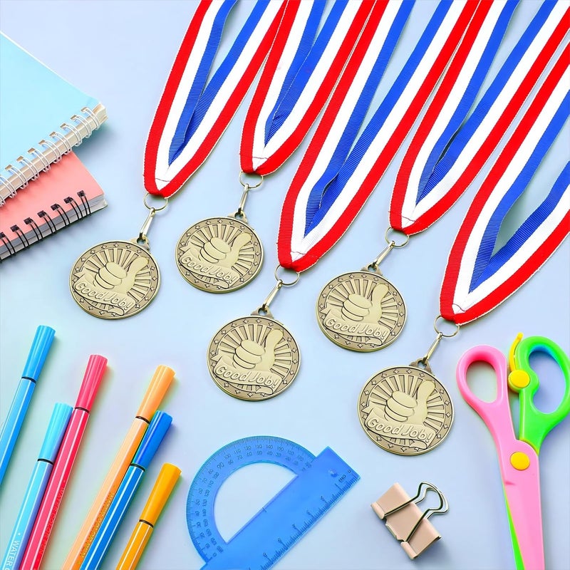 Quelay 30 Pcs 2'' Gold Medals for Awards,Winner Encourage Team Participation for Adults Trophy Award Prize Gift Competitions Graduation Party - Image 4